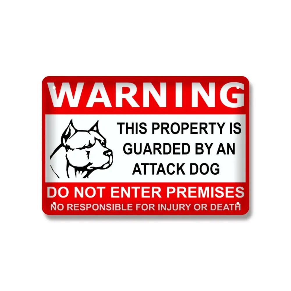 Tinplate Vintage Tinplate Painting Various Styles Smooth Surface Animal Warning Sign Varnish Printing Resistant To Peeling Paint