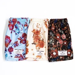 RYOKO RAIN Shorts de malha casual para homens e mulheres, calça de treinamento de basquete, pintura a óleo, joelho, verão