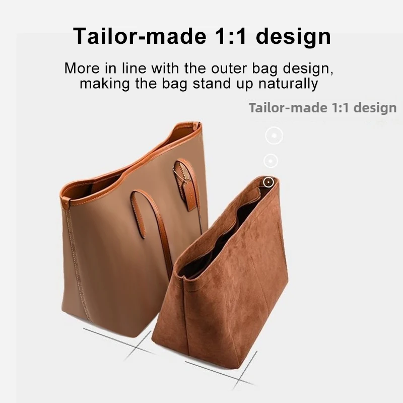 Borsa tote di alta qualità Fodera per riporre il trucco Borsa con inserto in feltro Organizzatore Borse con inserto di dimensioni personalizzate per articoli da toeletta, cosmetici e telefoni