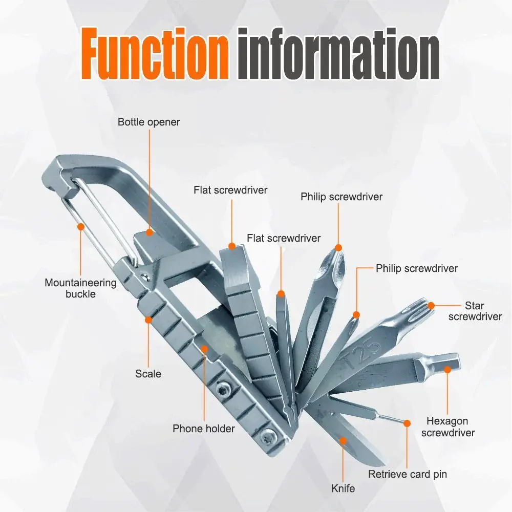 13-in-1 Universal SIM Card Ejector, All-Purpose Card Remover, Mobile Phone Stand, Screwdriver, Multifunctional Camera Tripo