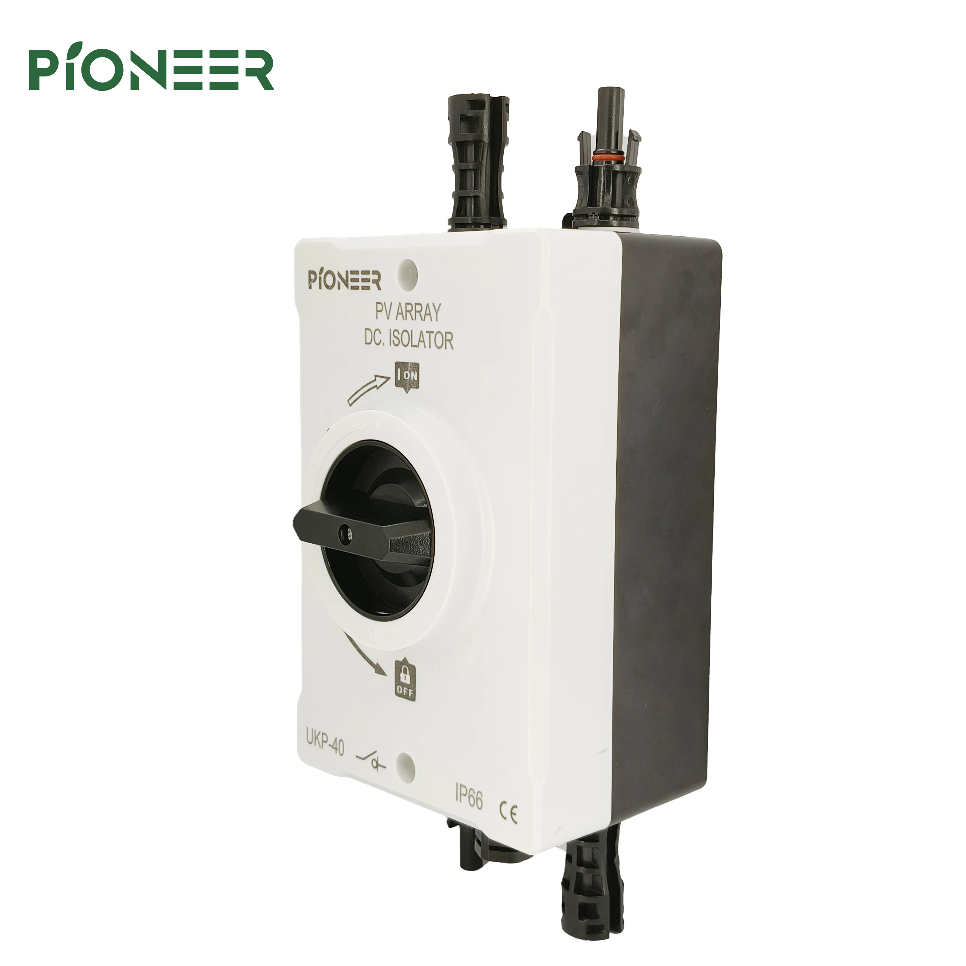 

Pioneer UKP-40 IP66 Waterproof DC Photovoltaic Isolator Switch 4Poles 32A 1000V Industrial Use