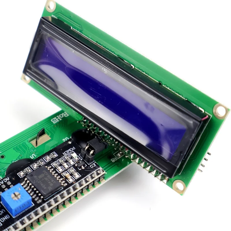 1 قطعة LCD1602 شاشة الكريستال السائل شاشة زرقاء/شاشة صفراء-أخضر 5 فولت لحام دبوس رأس IIC/I2C 1602A وحدة