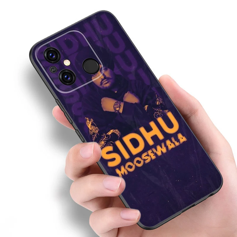 Sidhu Moose Wala Black Silicone Phone Case For Redmi 10 Prime A1 A2 Plus K30 K40 Gaming K60 Pro 9 9A 9C 9T 10A 10C 12 12C 13C