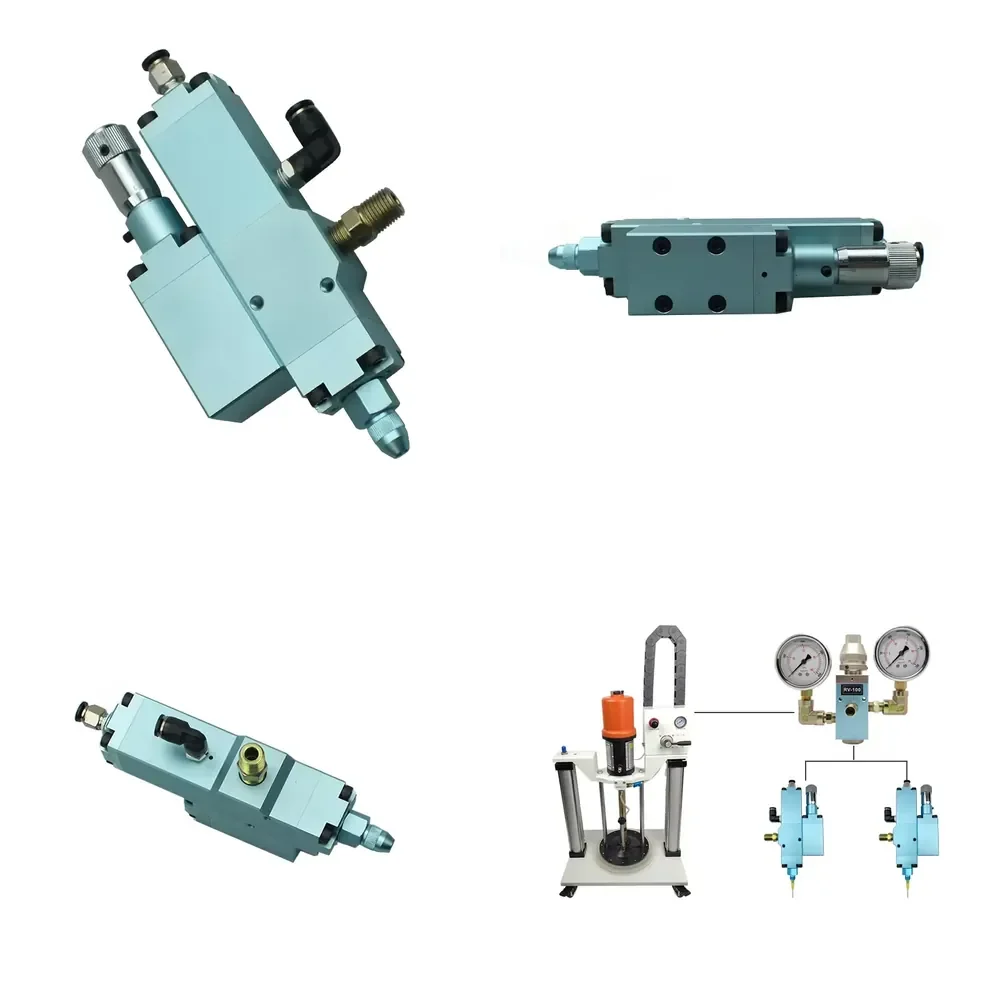 High Precision Miniature Pneumatic Grease Metering Valve 0.1g-25g for High Viscosity Liquid Oil Control Structure