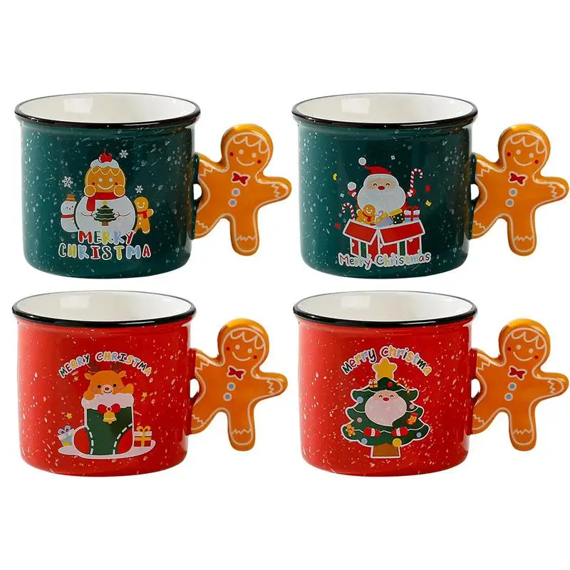 

Gingerbread Coffee Mug Gingerbread Man Ceramic 350ml Coffee Mugs Tea Cup Drink Mup With Gingerbread Handle Creative Cute Couple