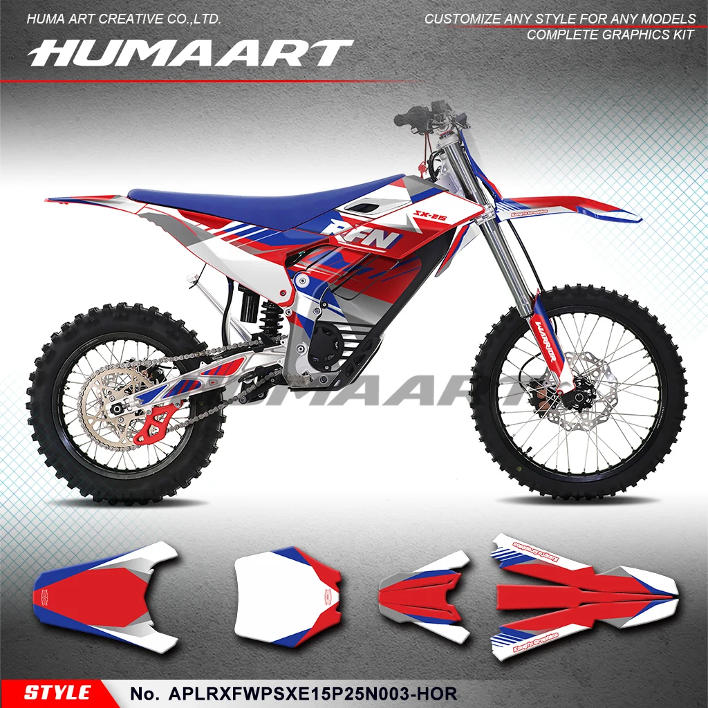 

HUMAART MX Graphics Vinyl Sticker for Apollo Apollino RFN Warrior Pro SX-E15 / SX-E15 PLUS Enduro Wrapping, Refurbishing