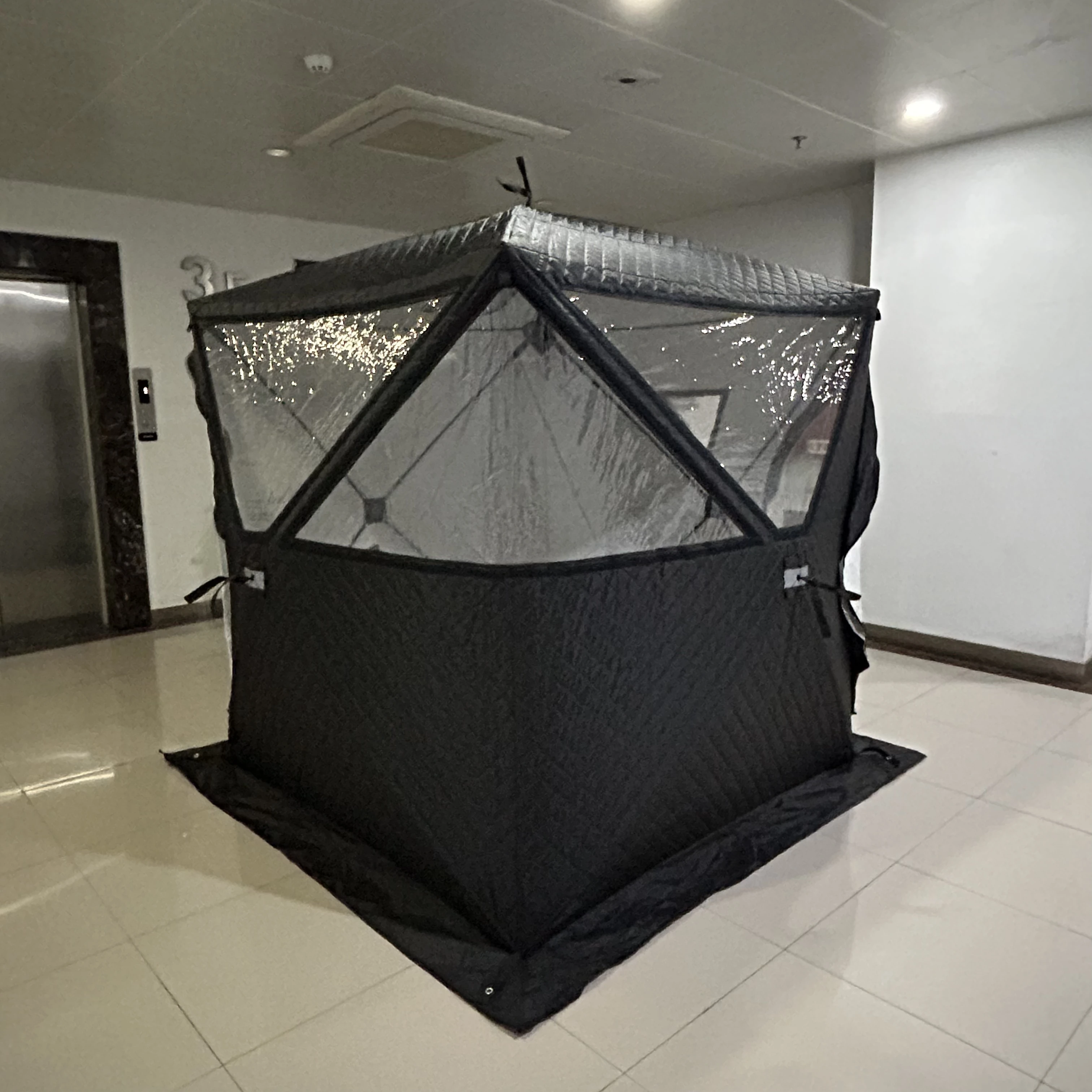 Room Hub Prism Sweat Tent for Outdoor Waterproof Cover Sauna Furnace Stove Pop up Portable Sauna Tent Manufacturer
