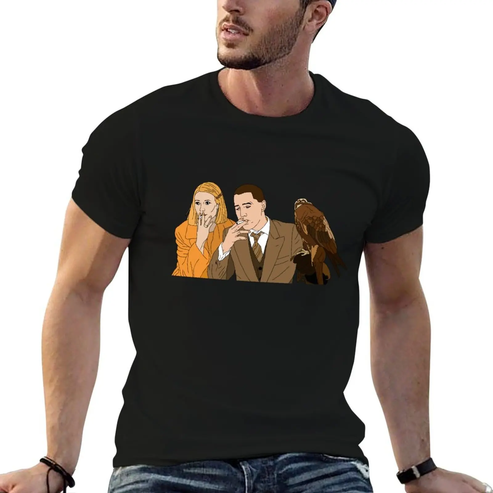 The Royal Tenenbaums - Margot and Richie T-Shirt Soft Cotton Print T-Shirt