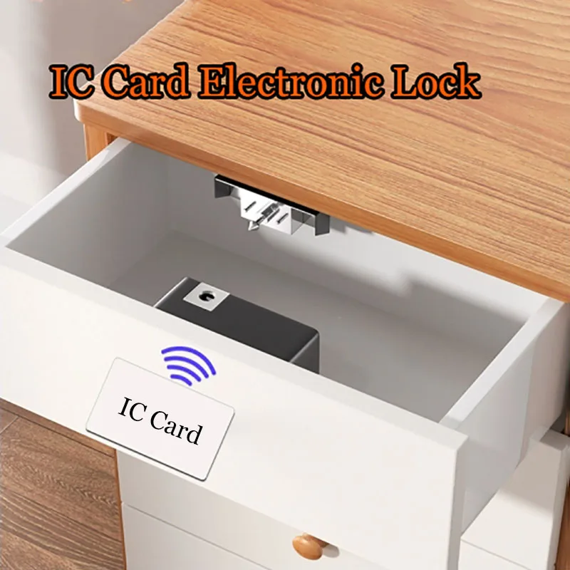 Smart Drawer lock intelligent anti-theft induction IC electronic lock storage wardrobe Keyless Sensor lock NFC invisible lock