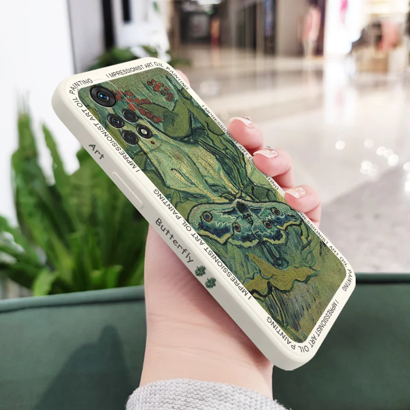 Oil Butterfly Phone Case For Xiaomi Redmi Note 13 12 12S 11 11S 10 10A 10T 10S 9T 9 8 7 Pro Plus 10C 9A 9C 9T 4G 5G Cover image 5