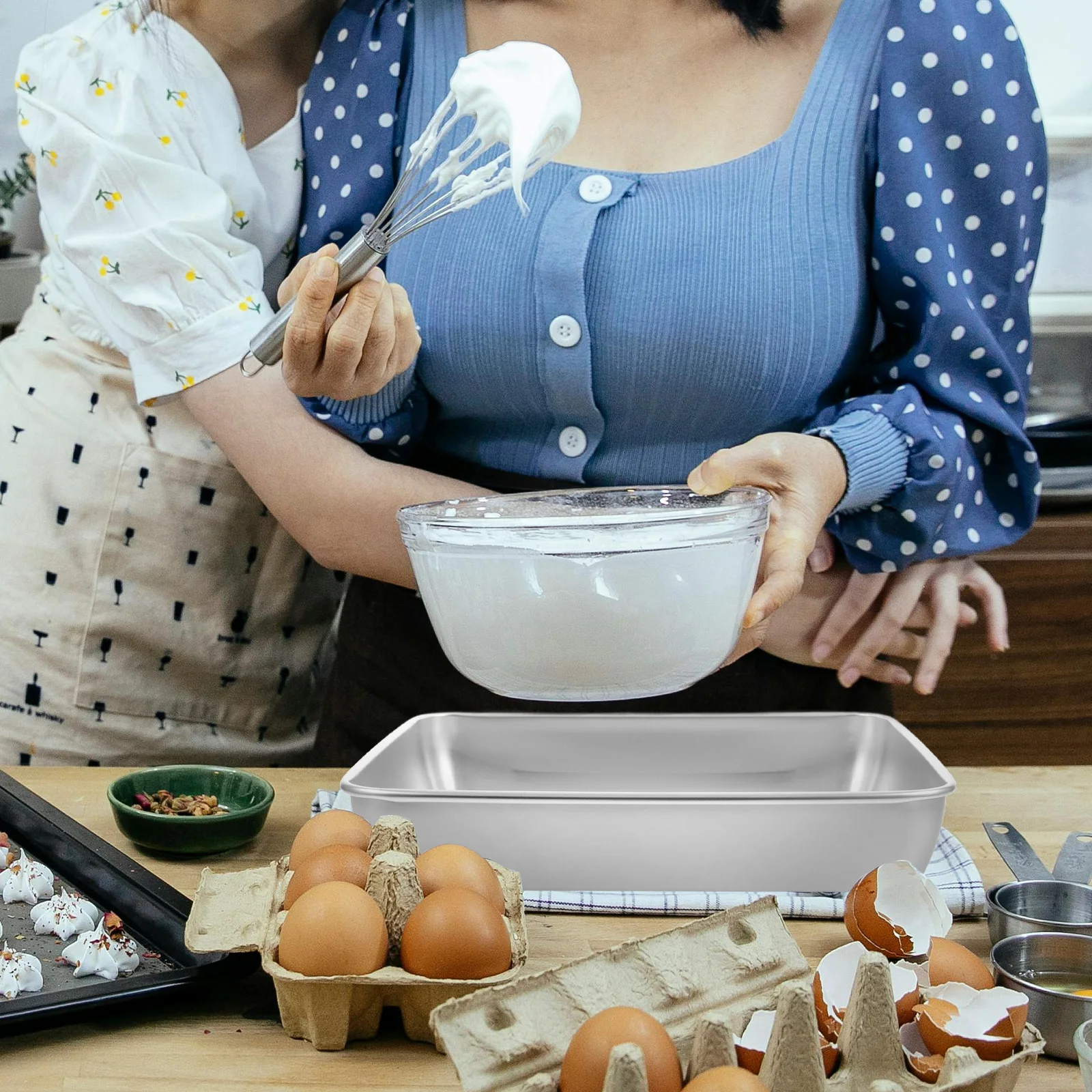 

Rectangle Stainless Steel Baking Pan Oven Tray Bread Cake Mold Wear-Resistant Fast Heat Conduction Baking Supplies