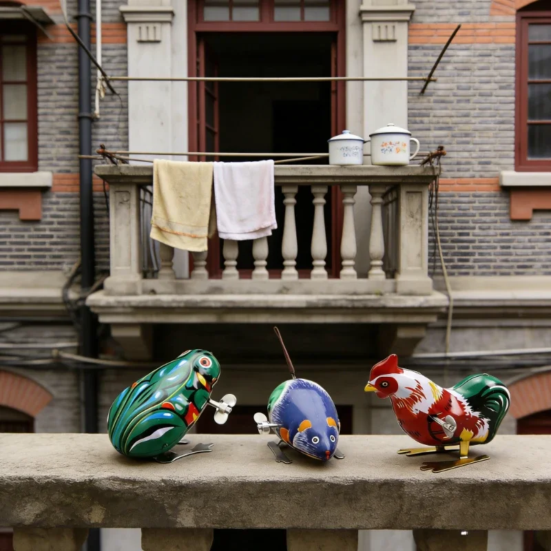 

Металлические заводные игрушки: лягушка, кролик, мышь, утка. Ностальгические подарки и призы для детских игр. TMZ