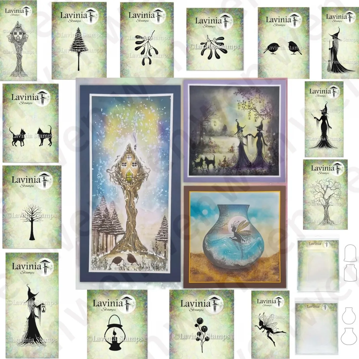 New Christmas Tree Bird Witch Clear Stamps For DIY Scrapbook Decoration Embossing Template Supplies Greeting Card Handmade 2025