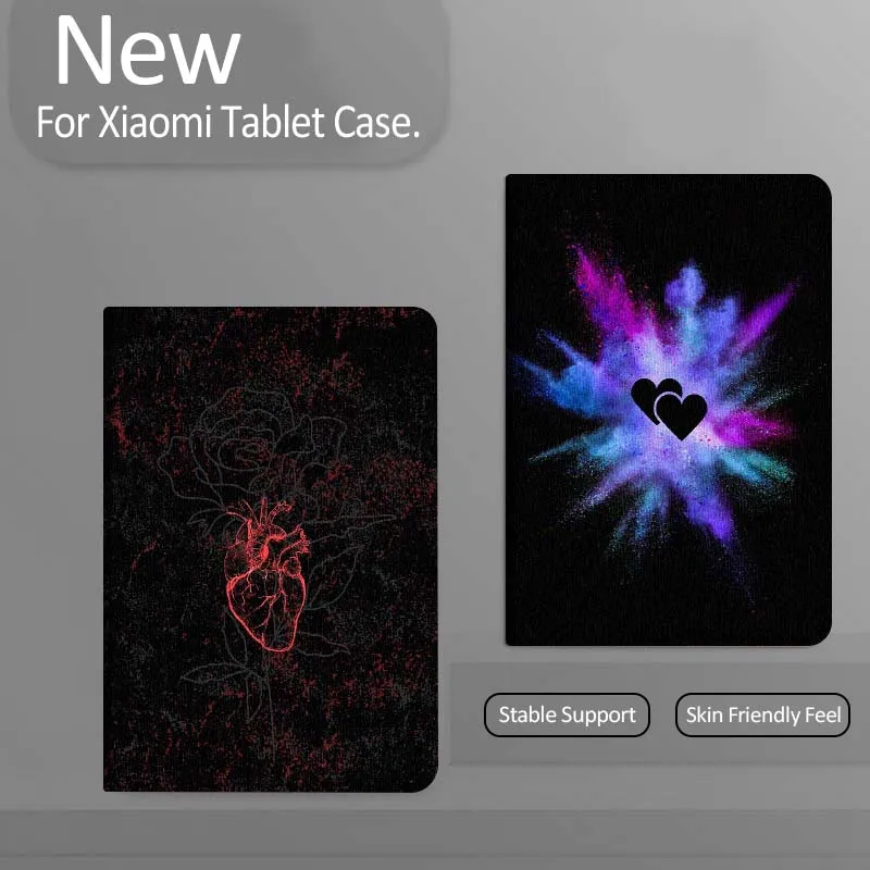 

Colorful Powder Hearts Tablet Case For Xiaomi Redmi Mini Pad SE K 2 4 5 6 7 8 2023 2025 11 8.8 11.2 10.1 Pro Gift