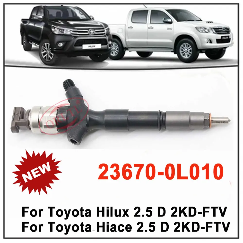 23670-09060 23670-0L070 23670-0L010 095000-6190 Common Rail Nozzle Assy Injector For Hiace Toyota Denso Hilux 2KD-FTV D4D