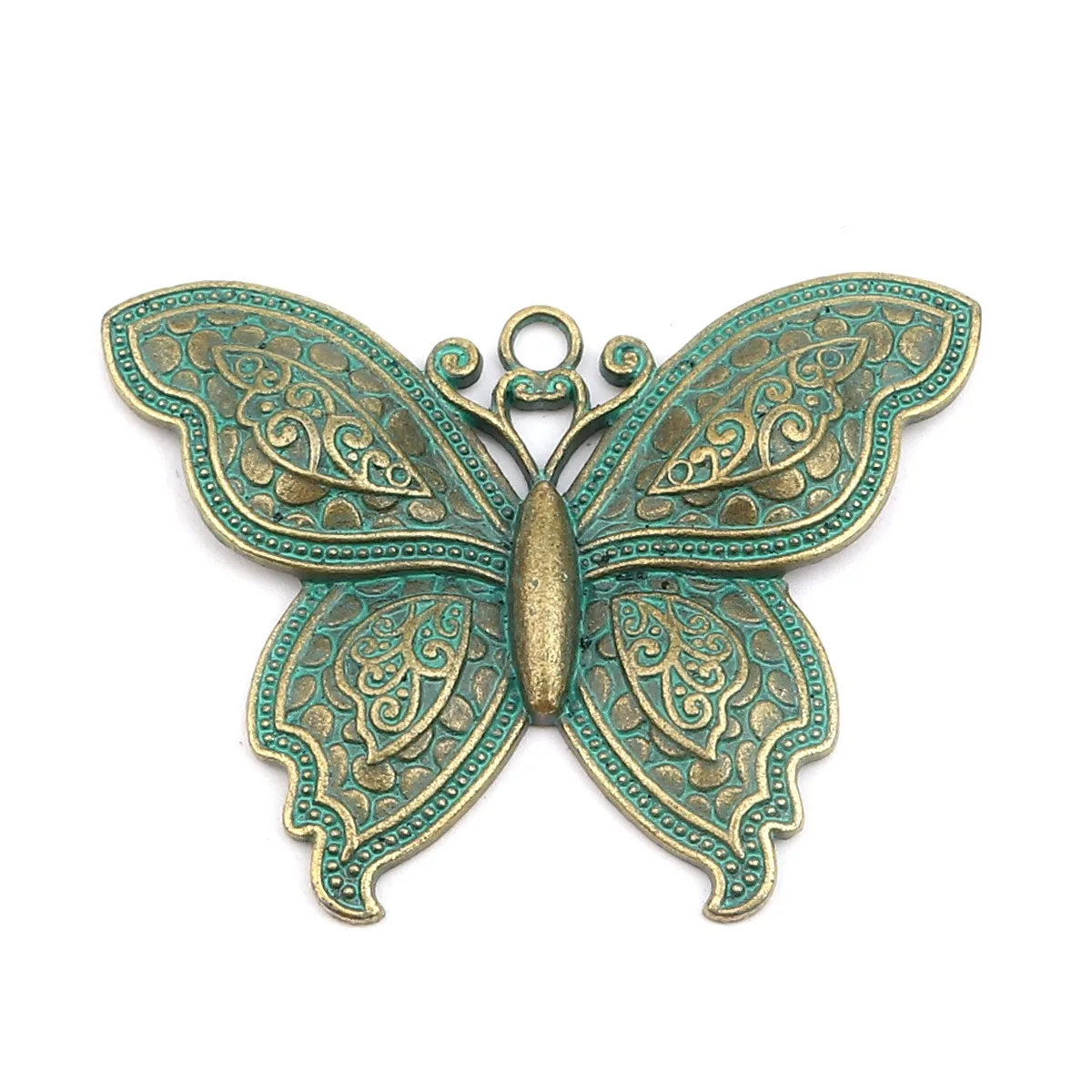 Vintage Insect Pendants Butterfly Animal Multicolor Metal Charms DIY Making Necklace Earring Jewelry Findings 70mm x 52mm,2PCs