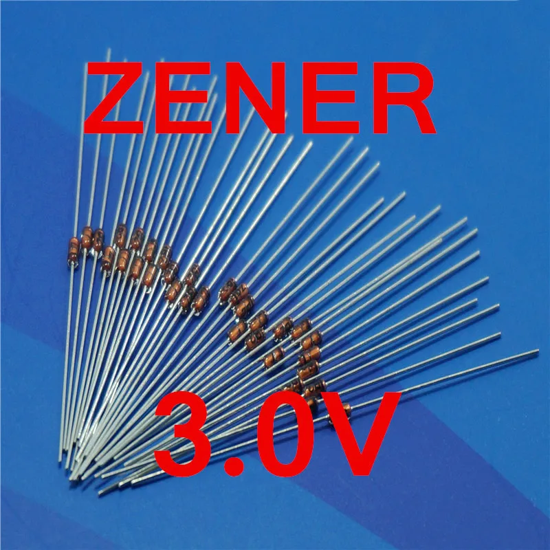 ( 500 pcs/lot )3.0V 1/2W Zener Diode, 0.5 Watt, DO-35 Package.