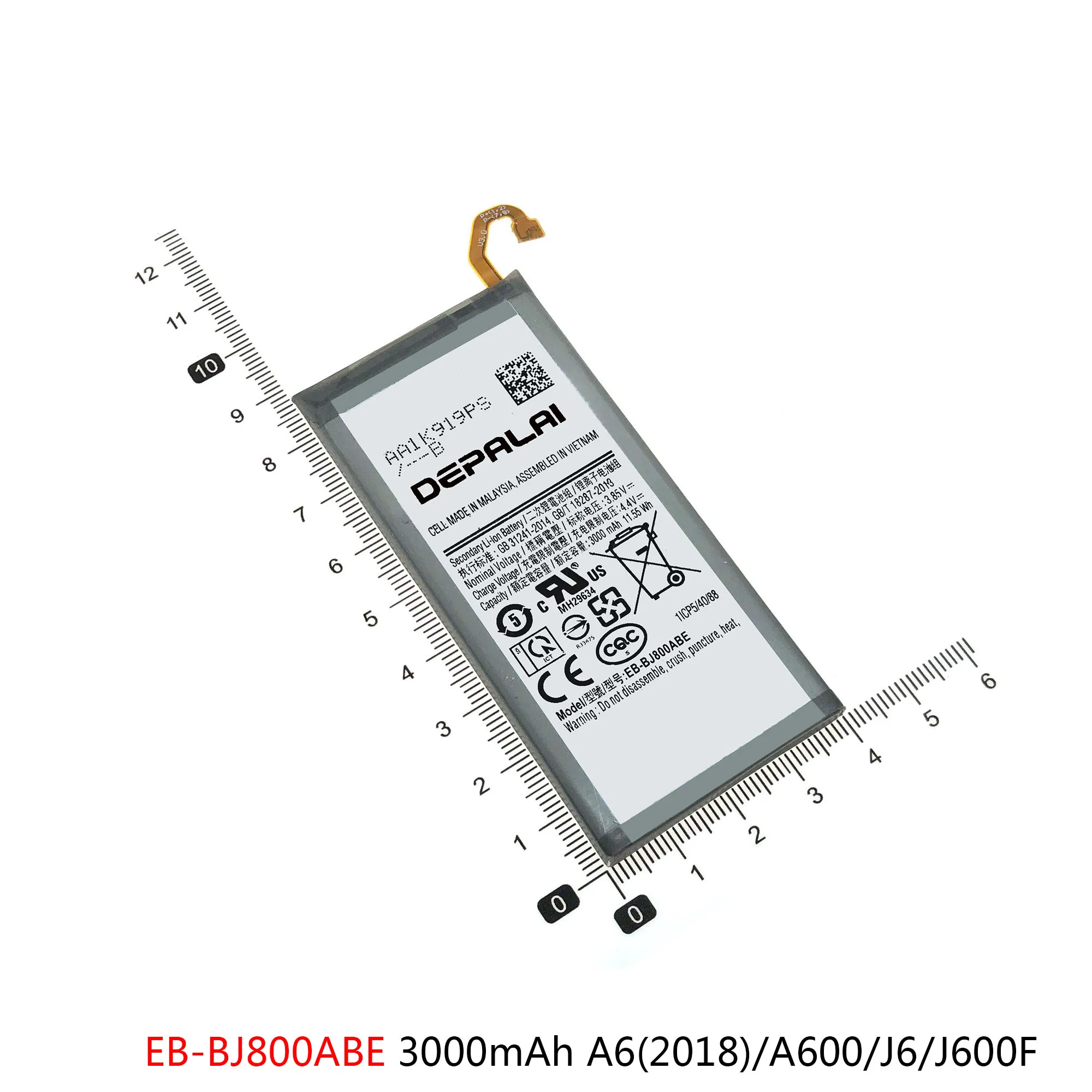 EB-BJ800ABE Battery For Samsung Galaxy A6 2018 A600 J6 J600F Plus A6+ A605F A6050 Batteries EB-BJ805ABE Replacement Repair Parts