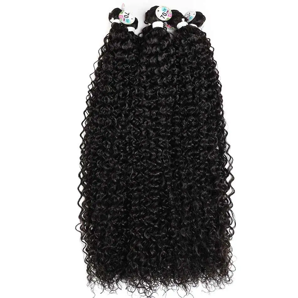 

24-28 дюймов синтетические вьющиеся пучки волос для наращивания волос с волнами воды афро странные волосы для женщин подходят для повседневной праздничной носки