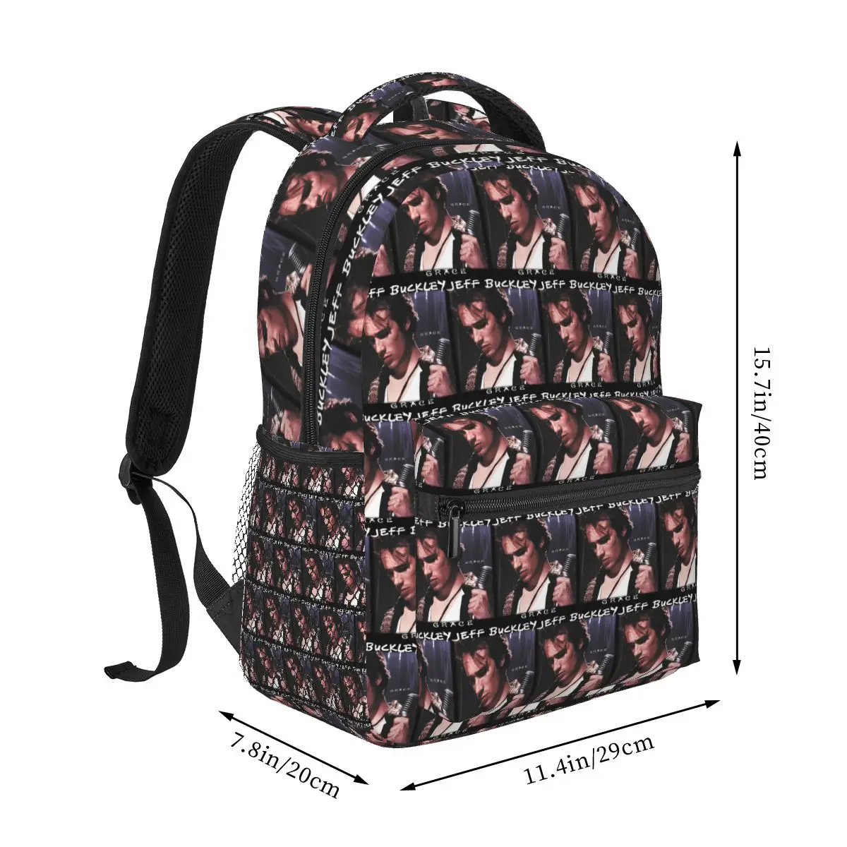 Jeff Buckley Album Grace Backpacks Boys Girls Bookbag Students School Bags Cartoon Kids Rucksack Shoulder Bag Large Capacity