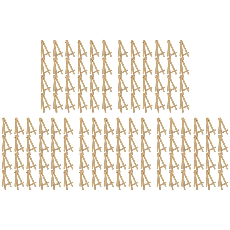 

B63B-120 шт. 12,7 см мини-деревянные подставки, мольберты, настольные подставки, подходят для детских поделок, визитных карточек