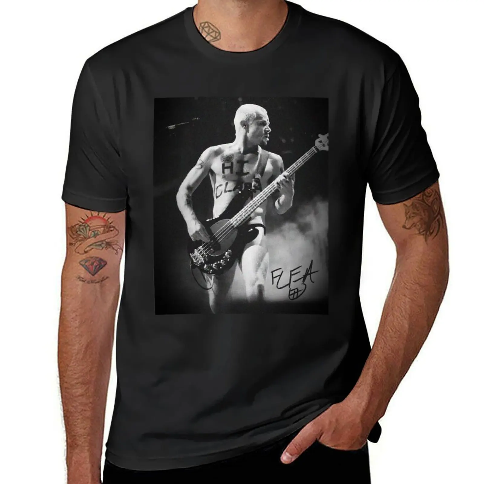 

Футболка Flea Bassist, аниме вещи, принт животных для мальчиков, футболка с рисунком, винтажные мужские футболки с рисунком