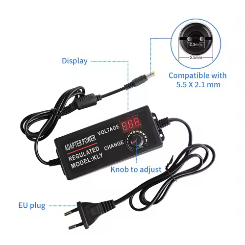 AC DC Adjustable Adapter 12V Volt LED Display Screen Power Supply 220V TO 3V 5V 9V 12V 24V 36V With DC Jack Connector Plug - Image 5