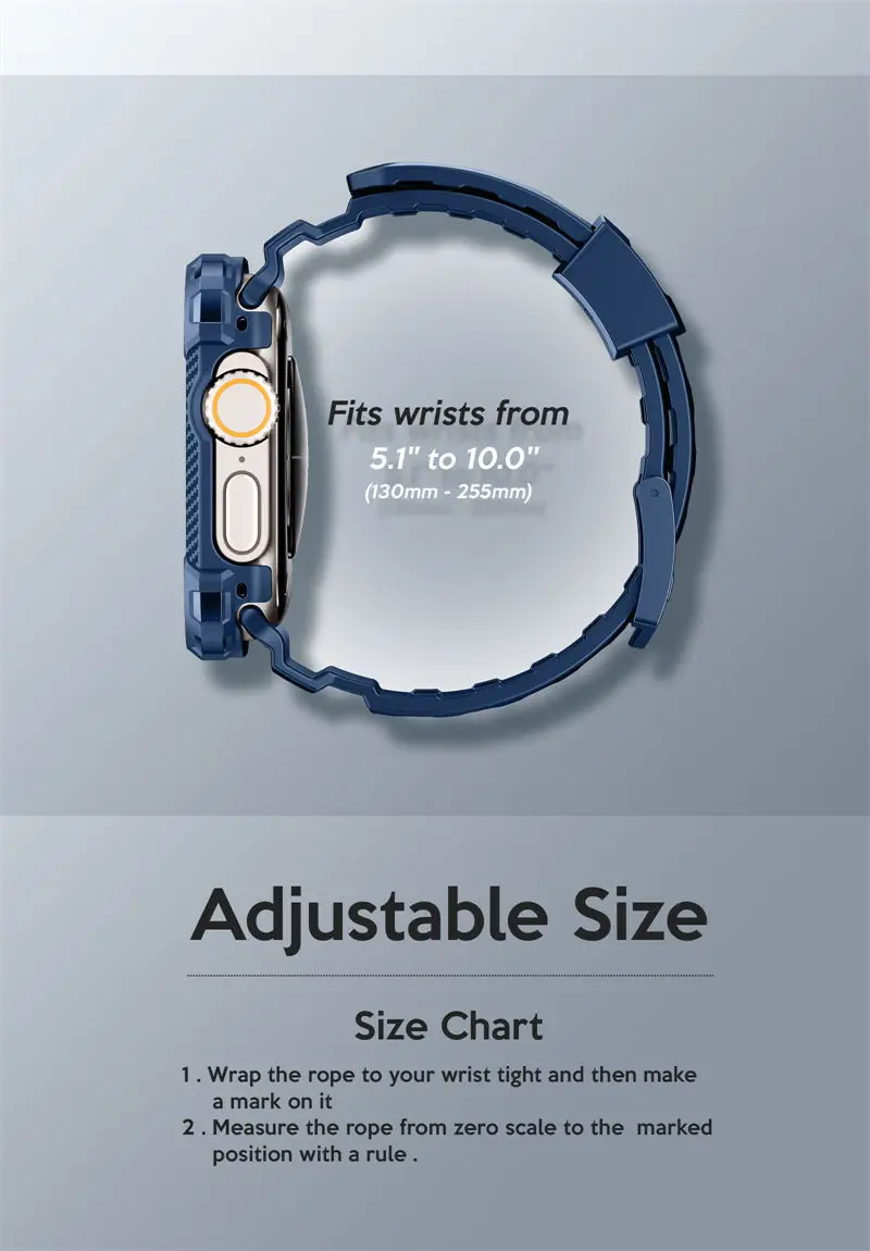 I-BLASON For Apple Watch Ultra 4/3/2/1 Case 49mm Armorbox Rugged Watch Band with 2Set Built-in Tempered Glass Screen Protector