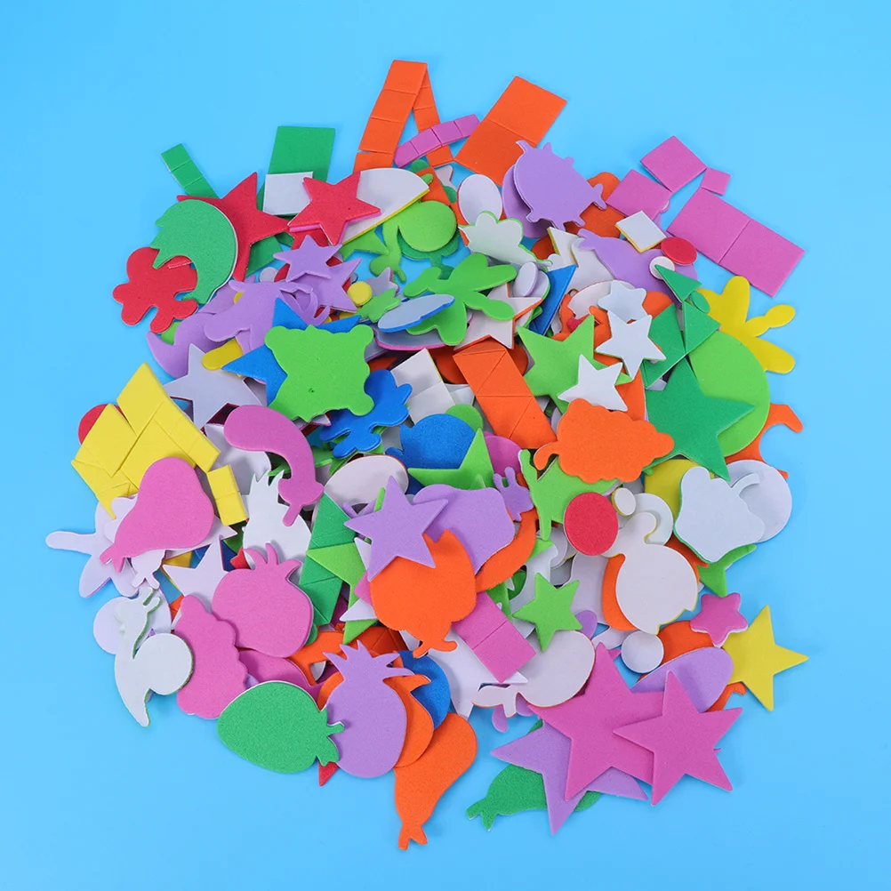 4Set Eva Stickers Kids Self-Adhesive DIY Creative Decorative Stickers for Classroom Scrapbooks Gift Wrappers Home Craft Use