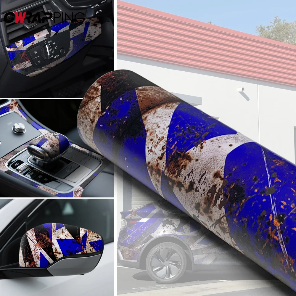Rust Camouflage Film Wrap Vinyl Car Tuning Accessories Auto Waterproof Paint Motorcycle Stickers for Car Sticker Body Covering