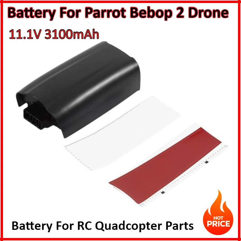 

11.1V 3100mAh Upgrade Lipo Battery For Parrot Bebop 2 Drone Battery Lipo Upgrade Battery For RC Quadcopter Parts