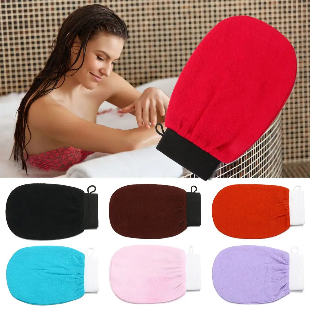 New Durable Moroccan Hammam Bath Scrub Glove Exfoliating Body Facial Tan Massage Mitt Exfoliating Towel Body Rub Bath Glove