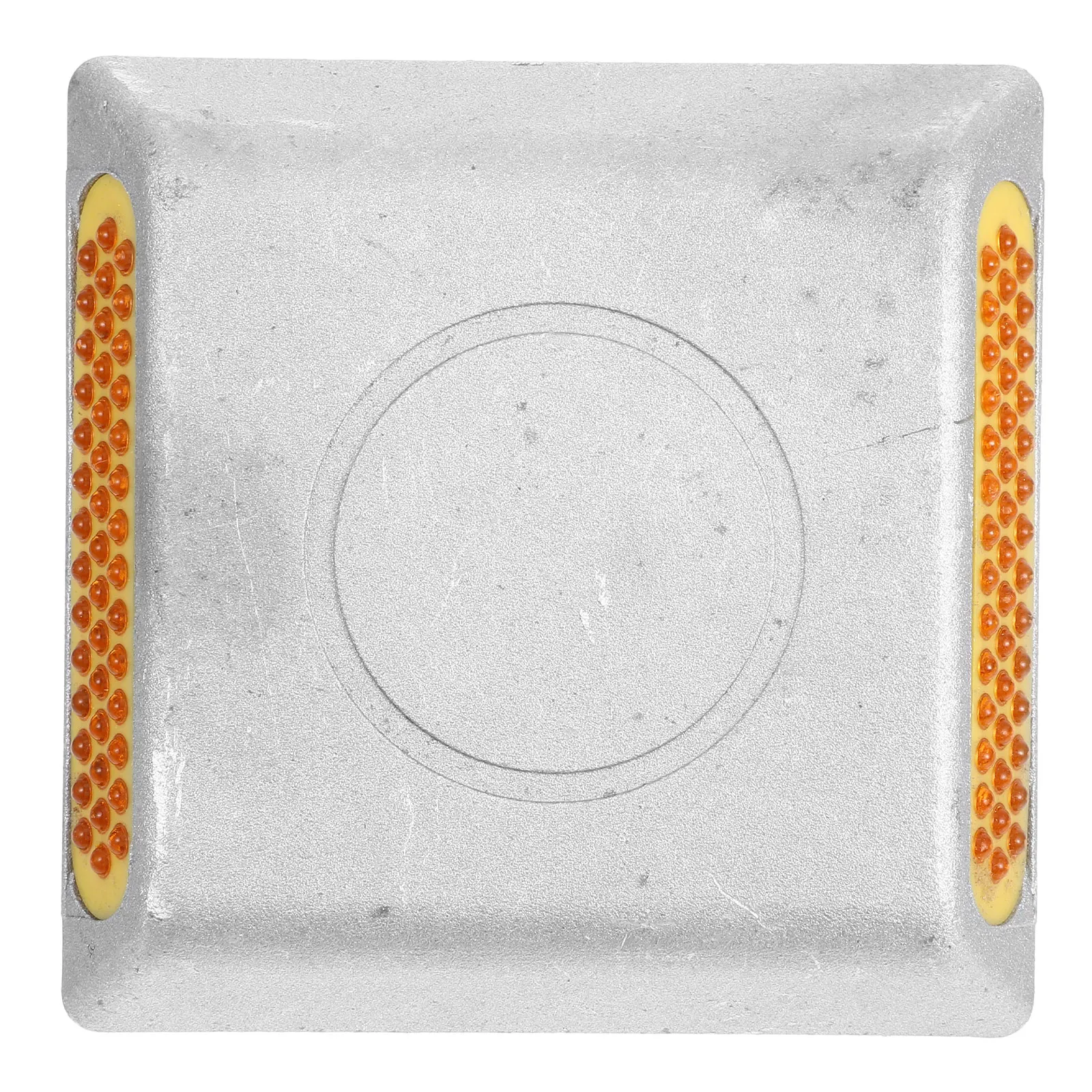 

Aluminum Road Reflectors Yellow Cast Marker for Driveway Reflective Studs Night Visibility Safety Pavement Markers Easy