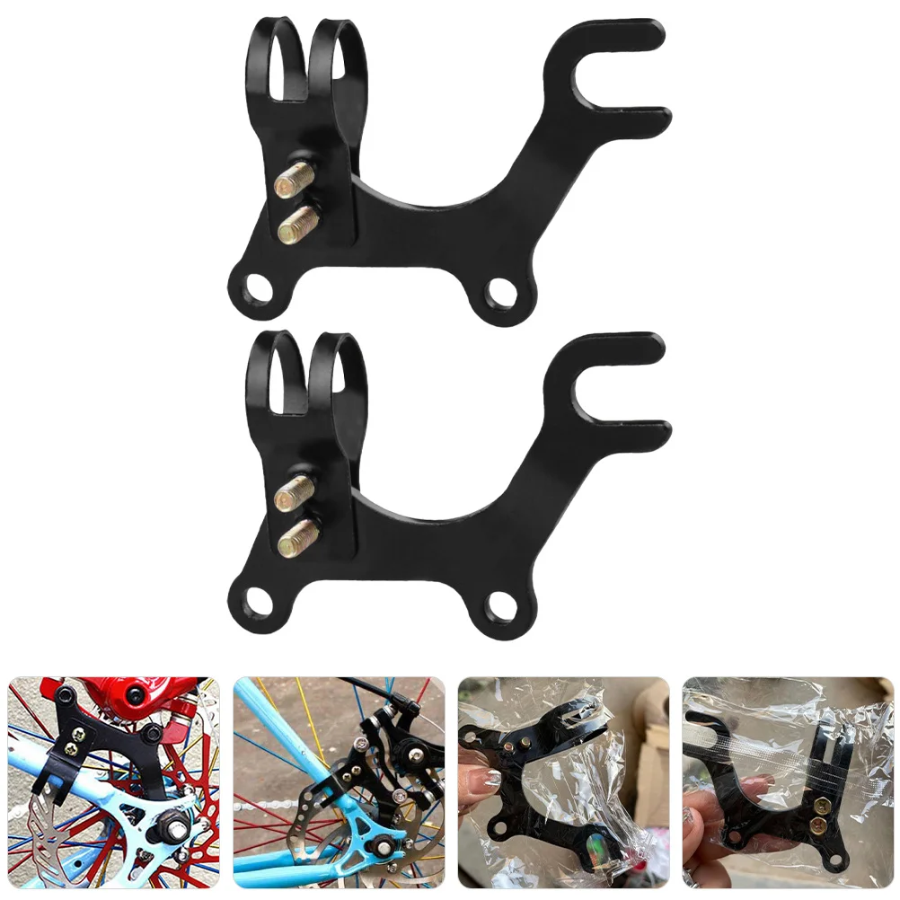 

2Pcs Carbon Steel Brake Adapter Bike Disc Brake Conversion Easy to Install Durable Bicycles Components Bicycles Parts