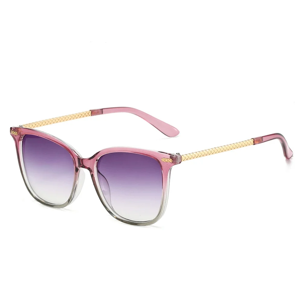 

Luxury Retro Gradient Square Women Sunglasses 2025 Brand Contrast Metal Temple Design Personality Trend Men Sun Glasses UV400