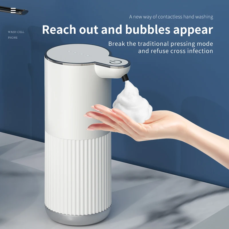 

Type C Rechargeable Automatic Soap Dispenser Touchless Foaming Soap Dispenser 380MLUSB Electric IPX5 Waterproof Soap Dispenser