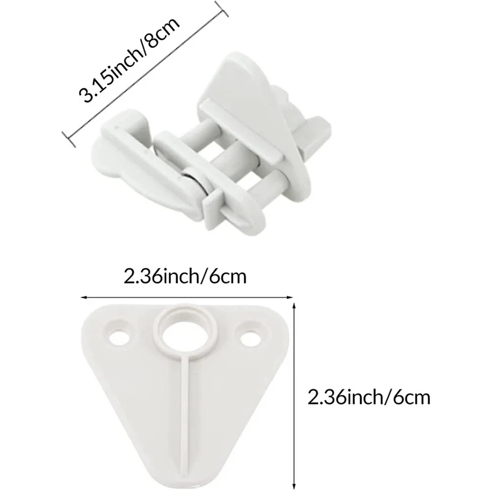 Boat Door Lock Pontoon Gate Latch Fits Square Frame 11 25 Inch with Replacement Kit and Stainless Steel Mounting Hardware
