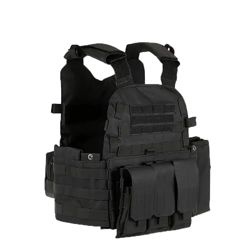 6094 Outdoor Tactical Vest CS Game Body Armor Hunting Nylon Pouch Molle Plate Carrier Airsoft Accessories Gear Combat Vest