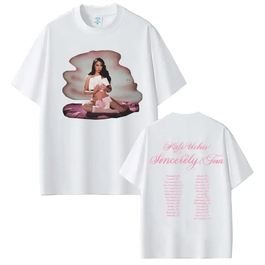 كالي UCHIS جولة مخلصة 2025 تي شيرت الرجال النساء الملابس القطن تي شيرت فضفاض بلايز الجمالية العصرية تي شيرت الشارع الشهير #2