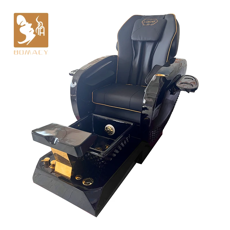 

Bomacy Electric Integrated Massage Pedicure Chair Pipeless Foot Bath Nail Art for Spa Nail Salon Use Includes Ear Picking Tool
