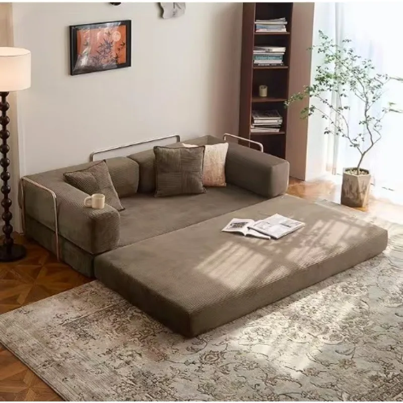 Dual-purpose sofa bed high-density sponge small apartment living room lazy sofa foreign trade