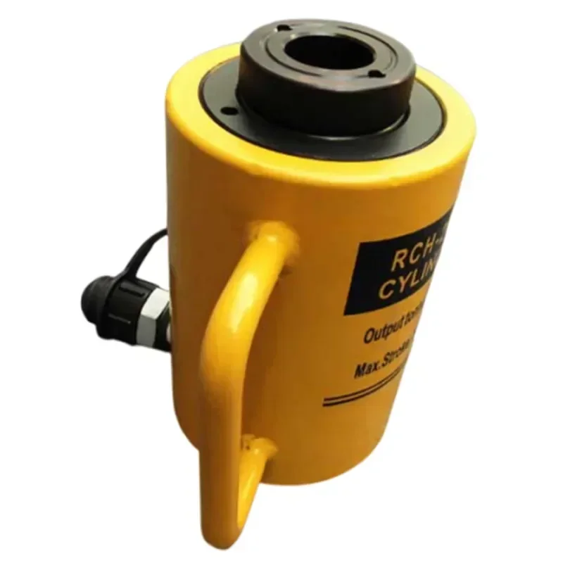 Hydraulic Hollow Cylinder  Separate Hollow Jack Through The Center Vertical Screw Cylinder Transverse Bidirectional