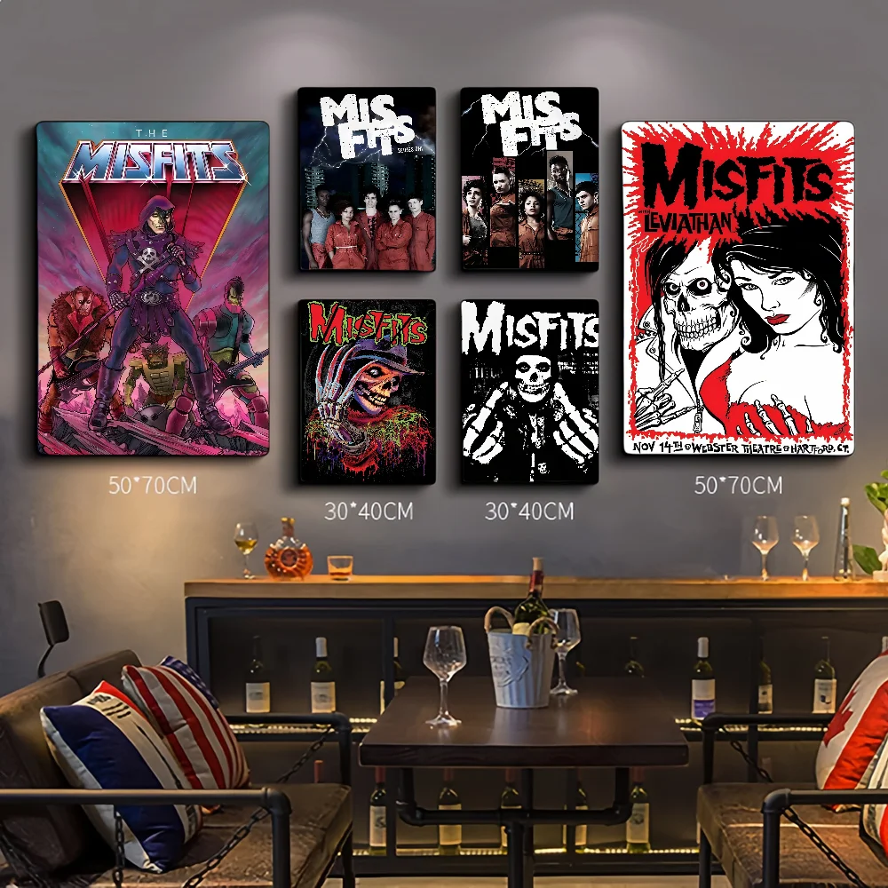 

Misfits Hot Self-adhesive Art Poster Whitepaper Prints Posters Artwork Aesthetic Art Wall Painting