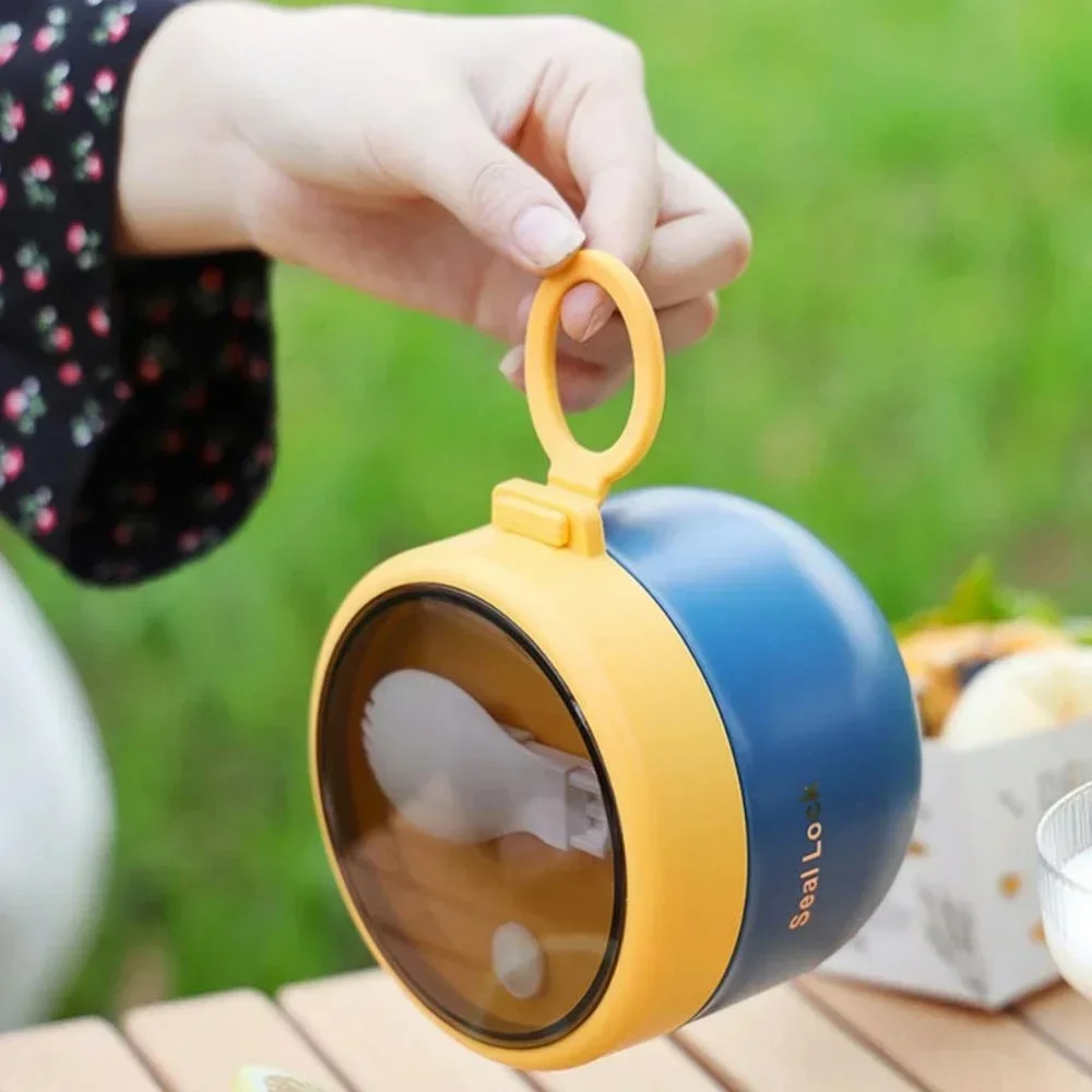 Stainless Steel Soup Cups Thermal Lunch Box Food Thermos Container with Spoon Insulated Bento Lunch Box for School Office - view 3