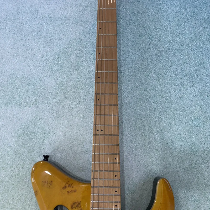 جيتار كهربائي بدون رأس من العلامة التجارية Vicers، جيتار سفر 24 فريتس 6 أوتار، لوحة أصابع من خشب الورد، جسم من خشب الزيزفون الصلب، شحن مجاني