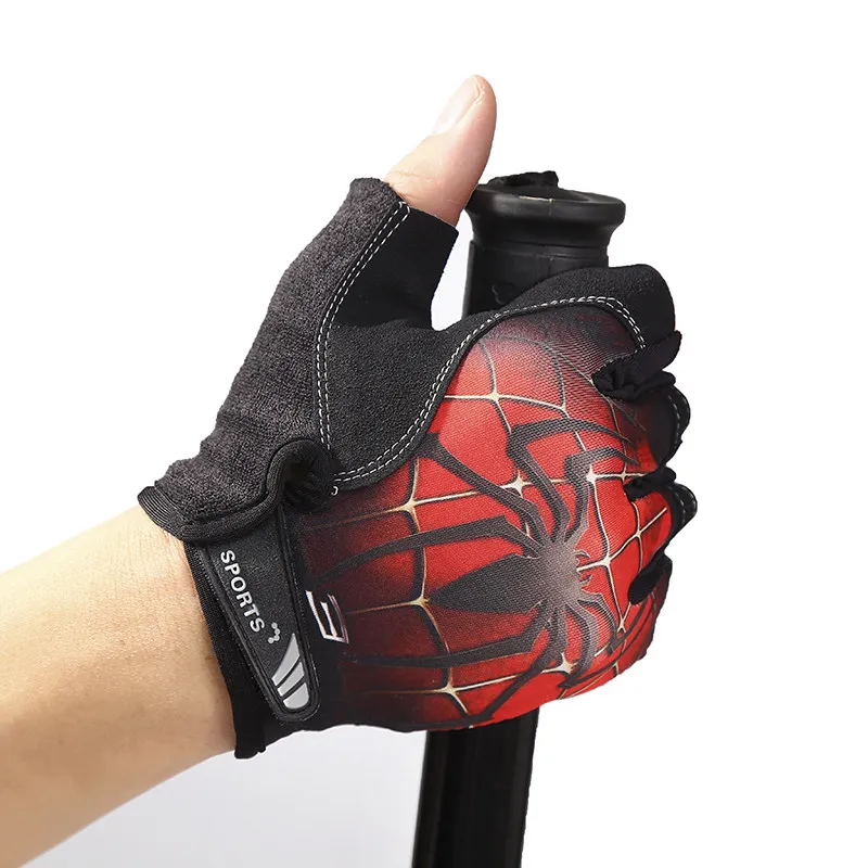 

Men's Marvel Half Finger Gloves Spiderman Captain America Cycling Fitness Gym Gloves for Men Outdoor Sports Biking