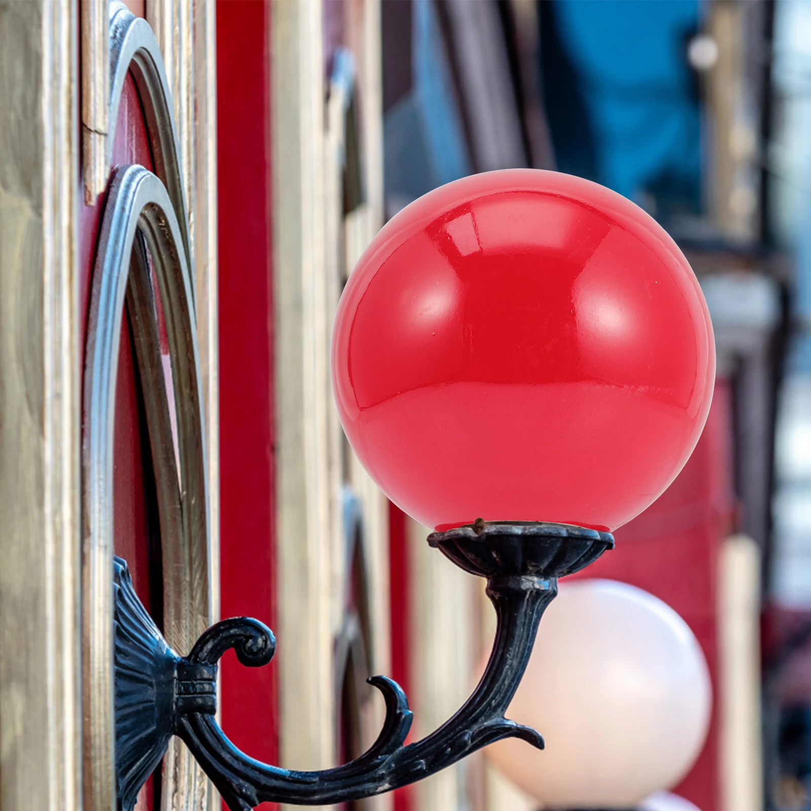 

Spherical Lampshade Red Outdoor Waterproof Replacement Fixture Globe Modern Light Cover Dustproof Shockproof Scratch for Home