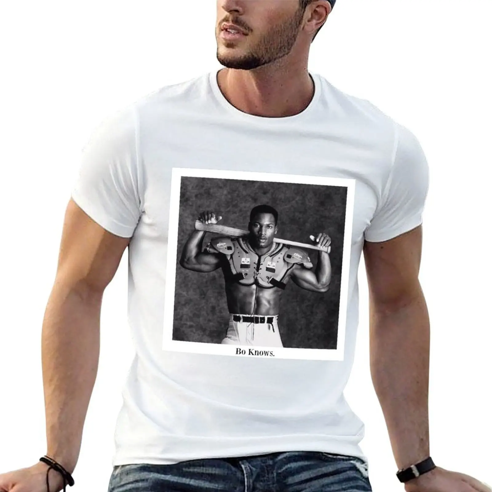 

Bo Jackson Tee T-Shirt anime t shirts oversize t shirt man designer t shirts for man slim fit T-shirt