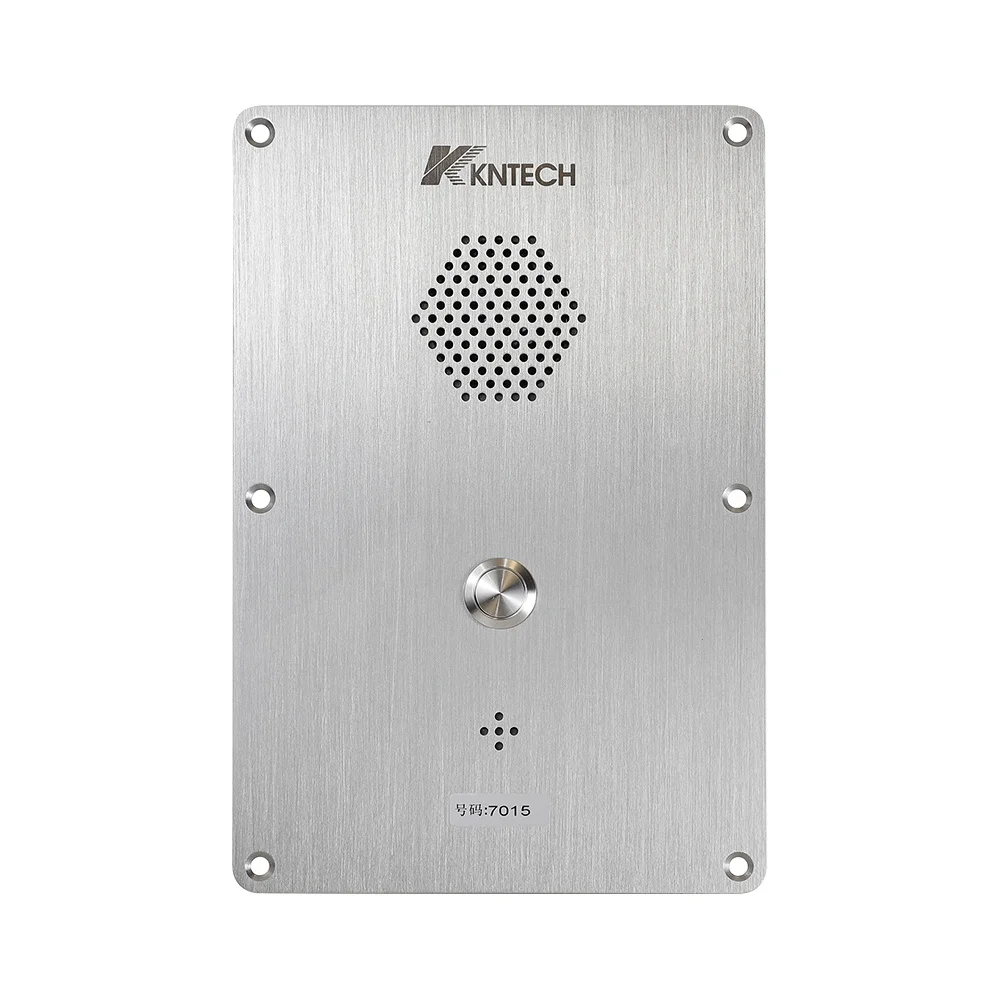 Flush Mounted Rolling Dial Elevator Emergency Phone - Stainless Steel Lift Intercom with Handsfree SIP (IP55 Vandal Proof)