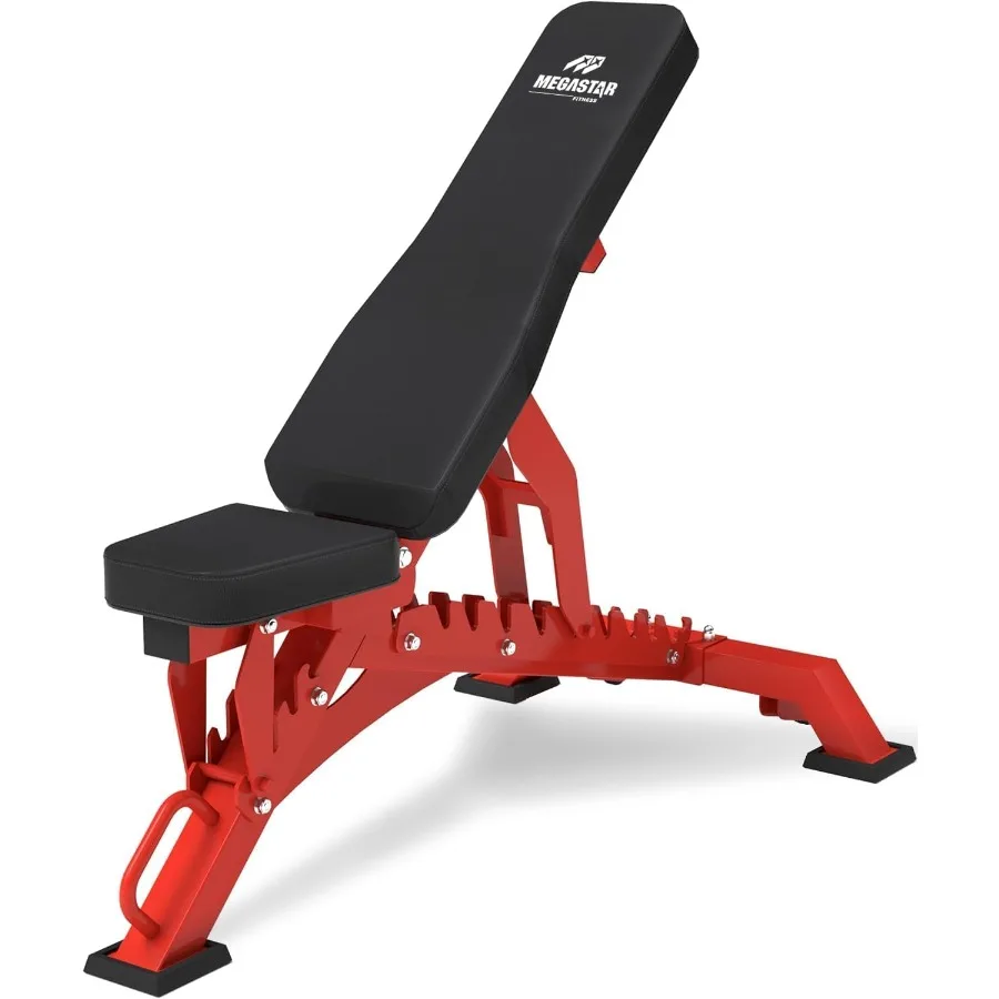 

Adjustable Weight Bench 1300lbs Capacity Heavy Duty Workout Bench for Home and Garage Gym Multi-Position Backrest and Seat Stre
